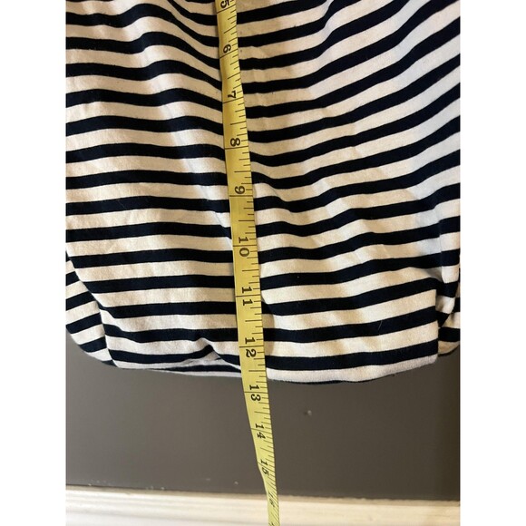 Old Navy Hobo Bag Womens One Size Navy White Stripe Knot Shoulder Slouchy Tote - Picture 4 of 8